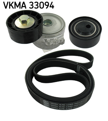 SKF VKMA 33094 Kit Cinghie Poly-V-Kit Cinghie Poly-V-Ricambi Euro